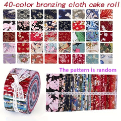 40pcs Jelly Rolls Quilting Fabric Bundle Craft Cotton Quilting Fabric