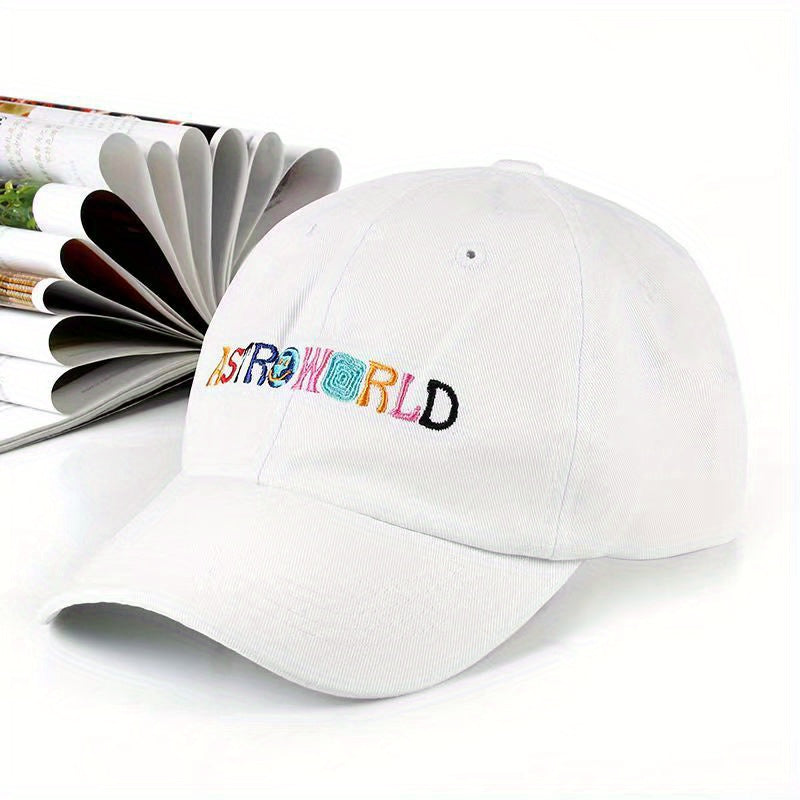 Embroidered Letter Peaked Cap Fisherman Hat Outdoor One Size Spring Summer