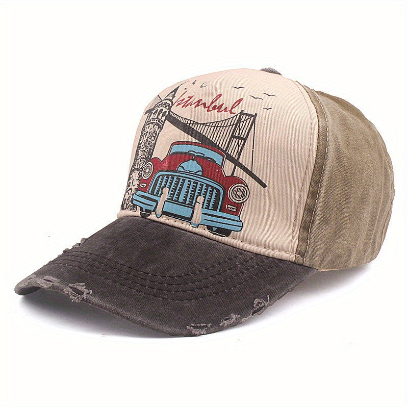 Truck Baseball Cap Visor Hat Matching Duck Tongue Pure Hat