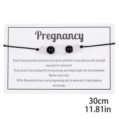 Healing Crystal Bracelet Natural Stone Beaded Bracelets Reduce Anxiety & Stress