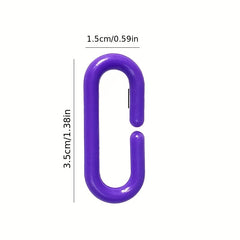 100pcs Mixed Geometric Chain Buckle Puzzle Toy
