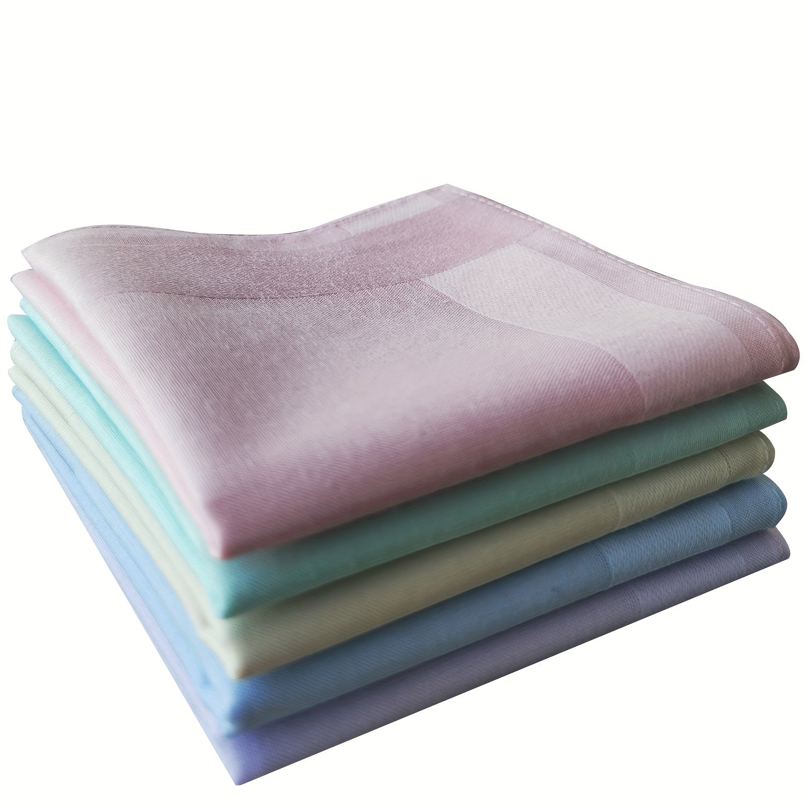 5pcs Solid Handkerchief Candy Decorative Lightweight Hankies