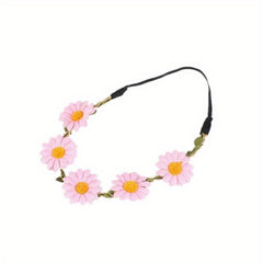 Hippie Flower Headband Stretchy Headdress Boho Hair Accessories For Women