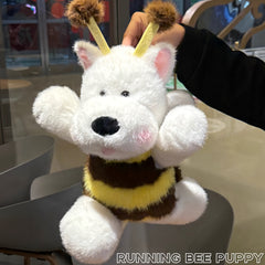 JIAJCHUF Plush Bee Puppy & West Highland Terrier Soft Hug