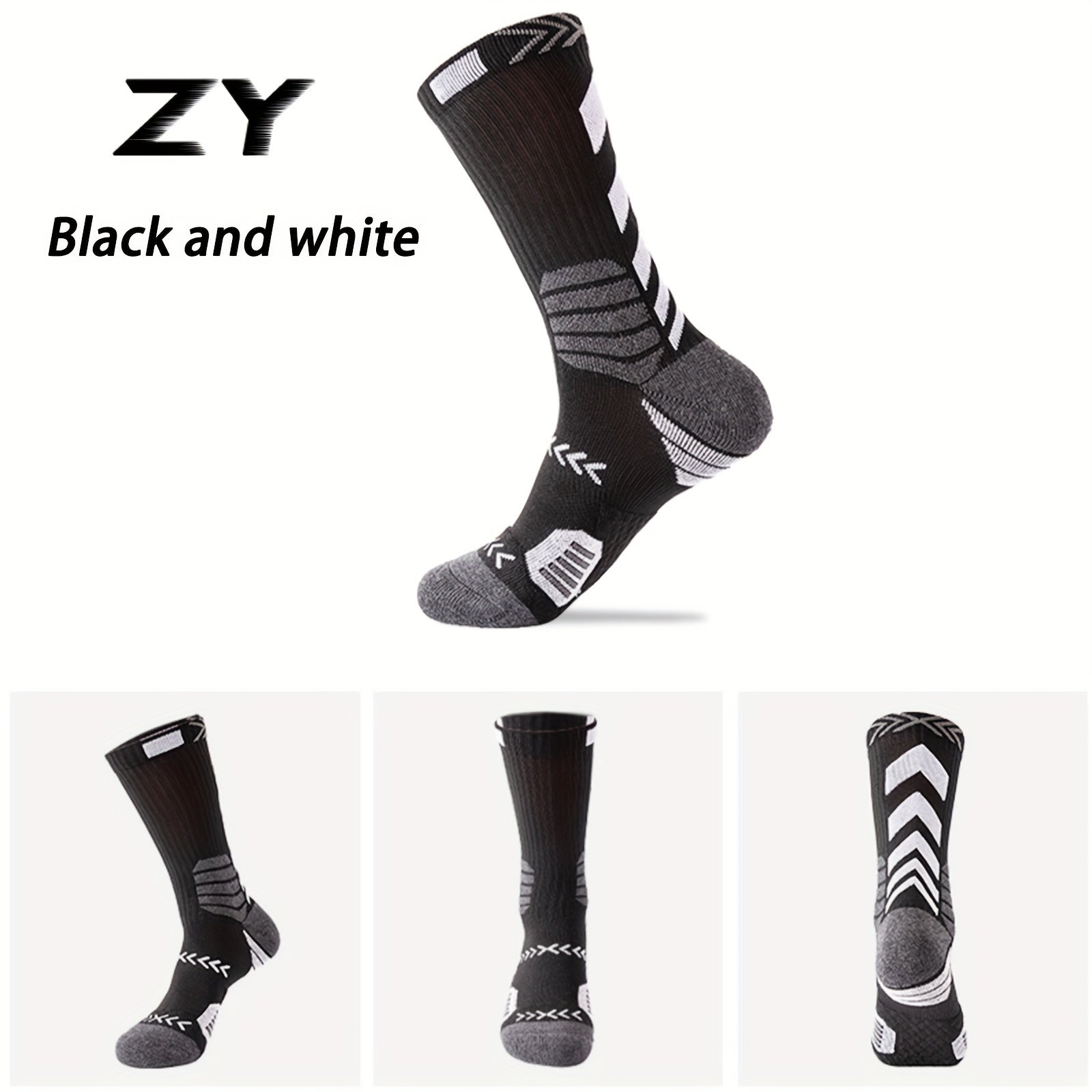 Kids Basketball Sports Socks, Sweat Absorbent, Breathable Long Socks