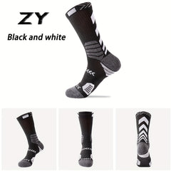 Kids Basketball Sports Socks, Sweat Absorbent, Breathable Long Socks