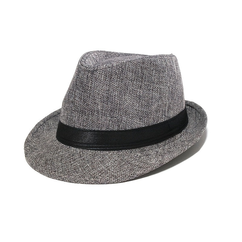 Women's Curved Brim Vintage Sun Hat Western Fedora Cap