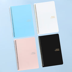 Undated Weekly Planner Notebook with Goal To-Do List