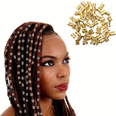 Colorful Dreadlock Hair Ring Metal Hair Styling Accessories