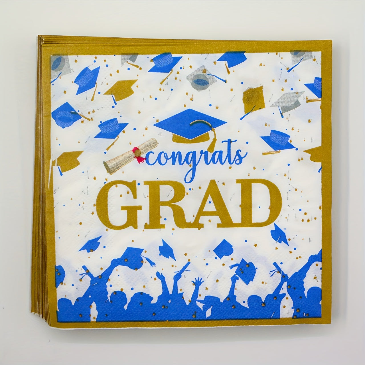 Congrats Grad Napkins - Graduation Party Supplies - Graduation Table Decorations