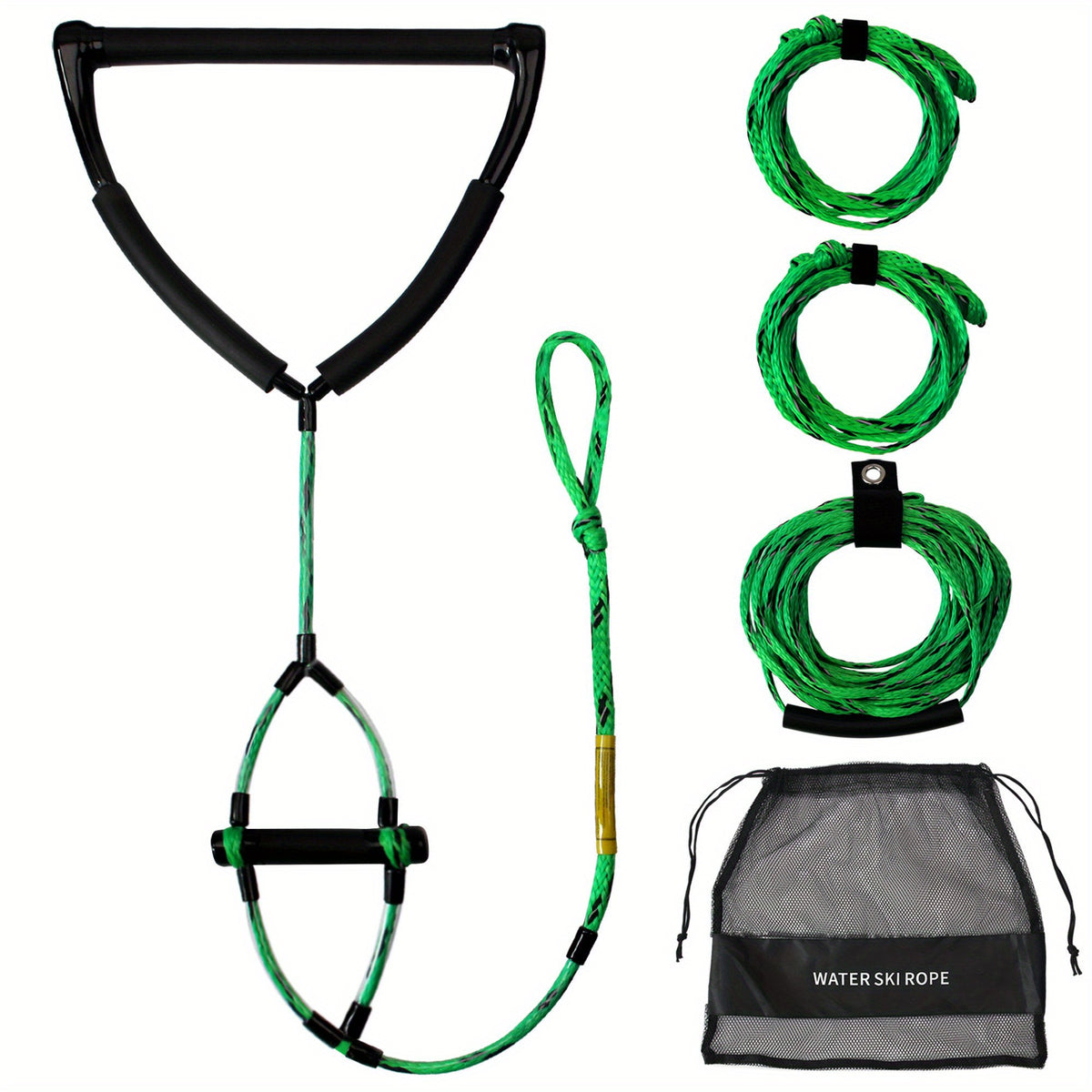 86m Wakeboard Water Ski Rope 38 Floating Handle 4 Sections Tow Rope for Tubing