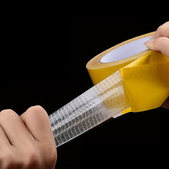High Viscosity Double Sided Mesh Tape for Glass - Transparent