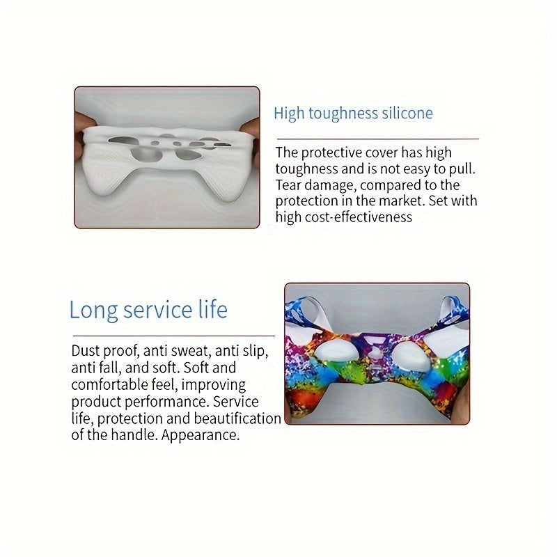 Mixed Camouflage Silicone Sleeve Protective Protector Anti Slip Points