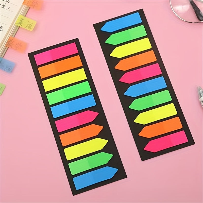 200 Sheets Colour Memo Pad Sticky Notes Bookmark Marker Sticker Paper