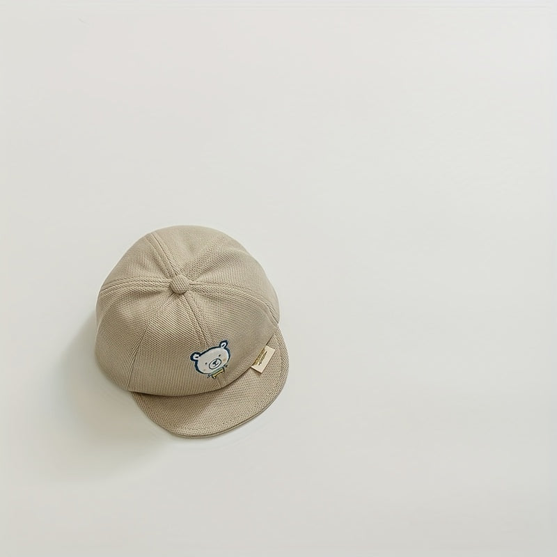 Bear Embroidery Children's Baseball Cap Spring Summer Peaked Cap
