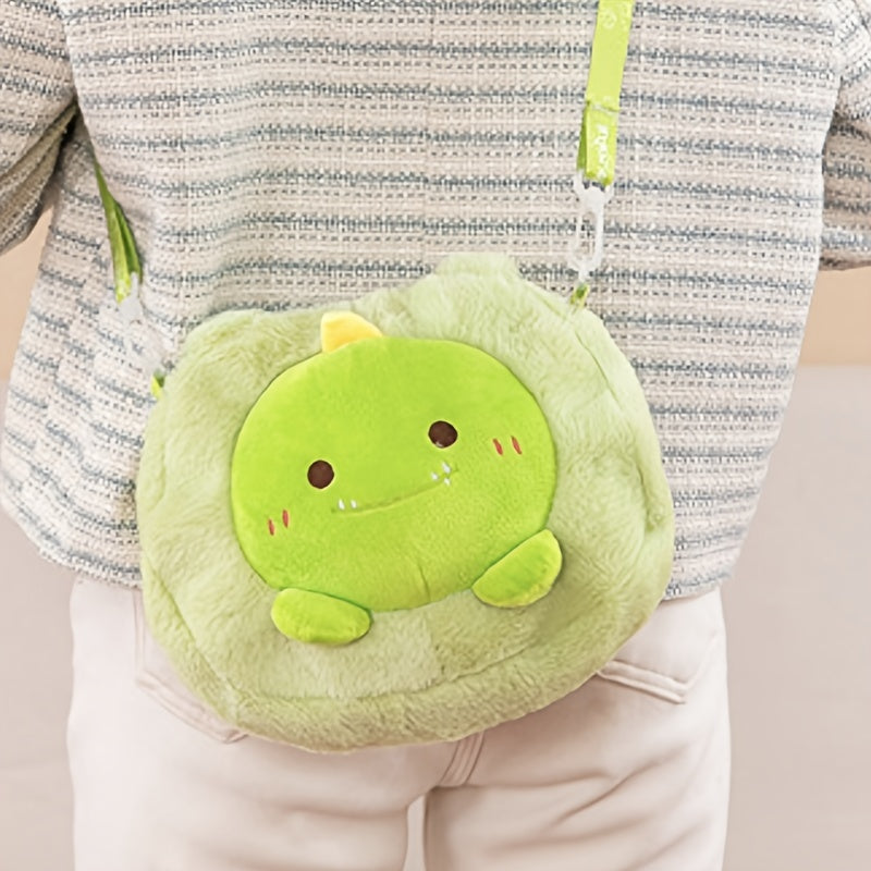 Plush Zipper Crossbody Bag Rabbit&Bear&Turtle Handbag for Women