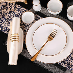 10pcs Washable Cloth Napkins for Parties Weddings Dinners Polyester Durable