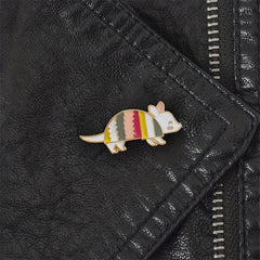 Mouse Enamel Brooch for Women's Denim Jacket