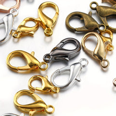 100pcs Lobster Clasps Bracelet Necklace DIY Hooks Chain Closure Jewelry Making