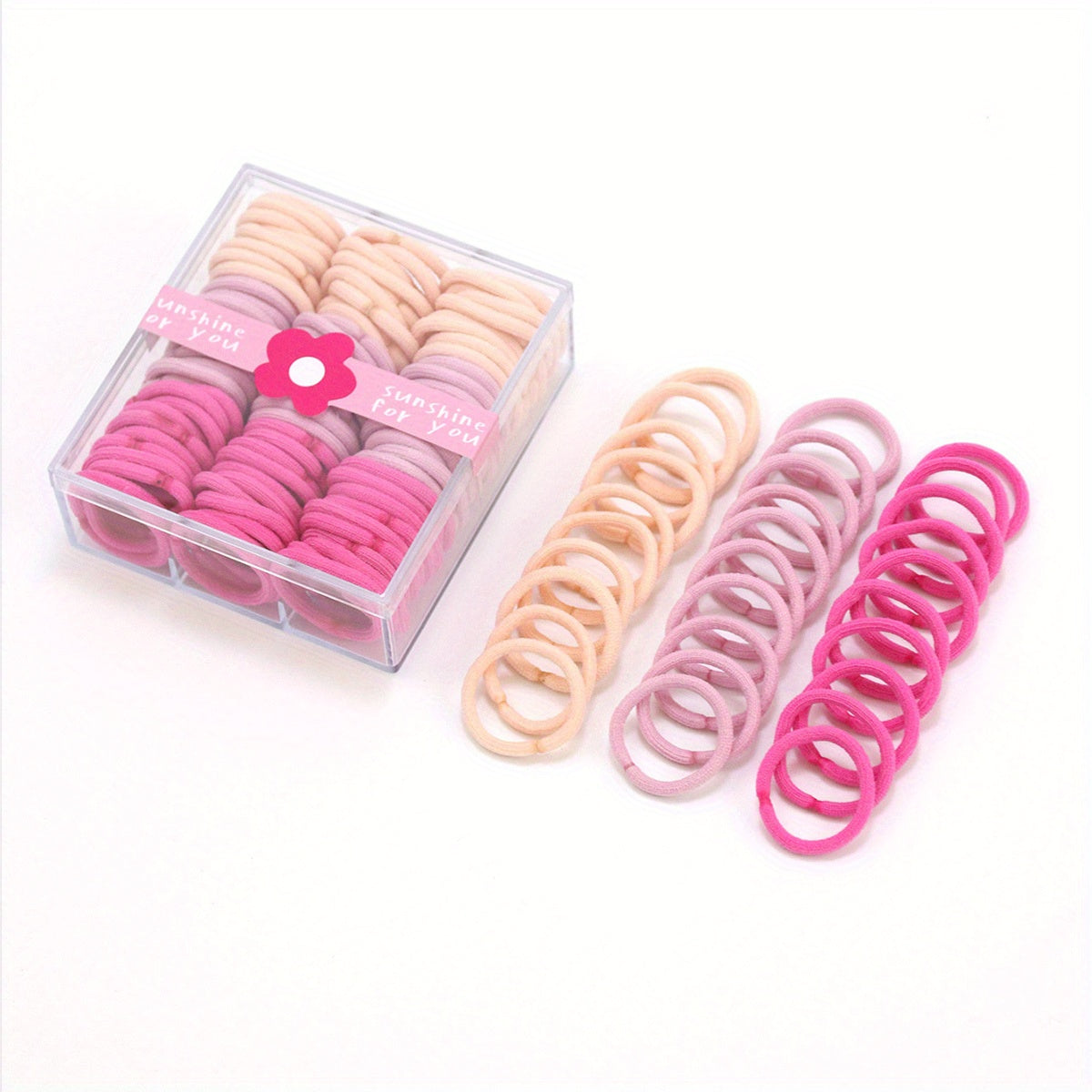 90pcs Candy Hair Tie Elastic Hair Rope Ponytail Holder Hair Accessories