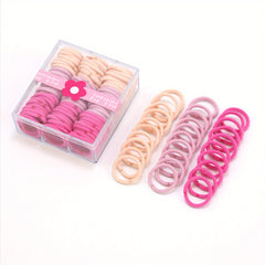 90pcs Candy Hair Tie Elastic Hair Rope Ponytail Holder Hair Accessories