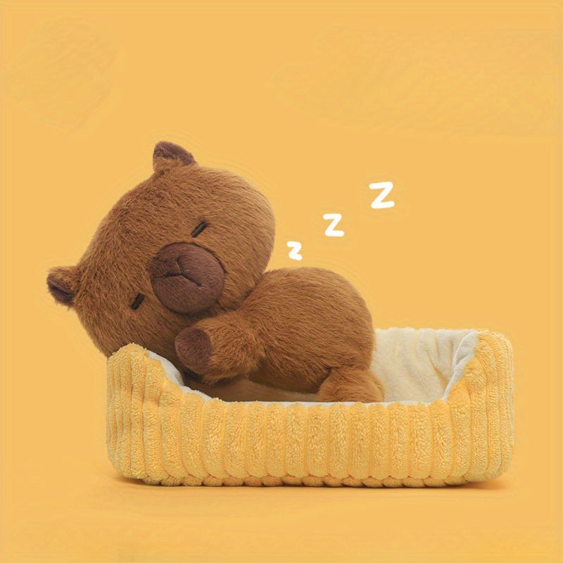 2pcs Capybara Dog Cat And Fox Plush Toys for Girls Birthday
