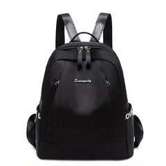 Minimalist Solid Backpack All Match Storage Bag Women's Rucksack