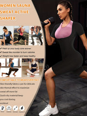 Women's Body Slimming Sauna Jumpsuit with Zipper