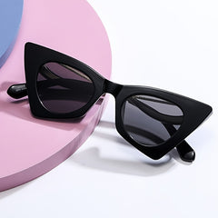 Irregular Polygon Cat Eye Sunglasses for Women Girls UV Protection Shades