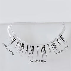 Manga Crossed Lower Eyelashes Natural Look Simulated Ultra Slender Stems