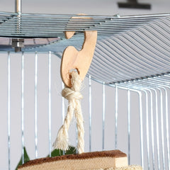 Bird Perch Toy Parakeet Toy Bird Wooden Chew Toys Perch Stand For Parrot