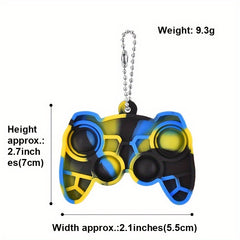 Gamepad POP It Keychain For Men Decompression Toy