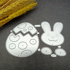 1pc Metal Cutting Dies Rabbit Egg Card Making