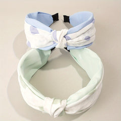 Mesh Hairband Cloth Headband Wide Brim Headdress 2pcs Set