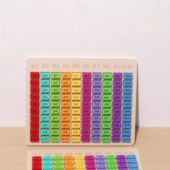 Colorful Wooden Multiplication Learning Board for Youngsters Educational Tool