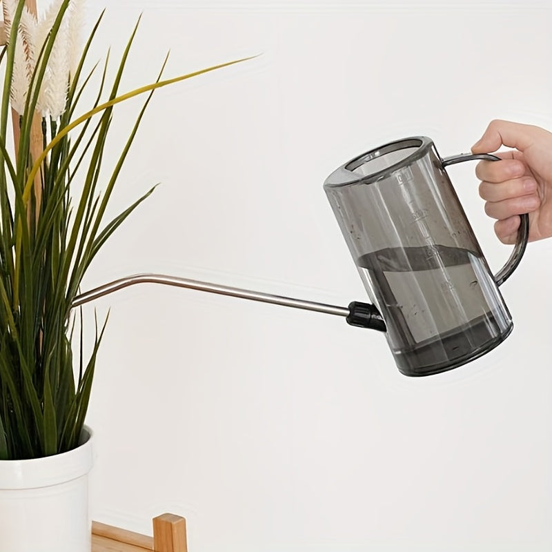 Grey Watering Can Long Spout Succulents Bonsai Catus Indoor Outdoor