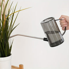 Grey Watering Can Long Spout Succulents Bonsai Catus Indoor Outdoor