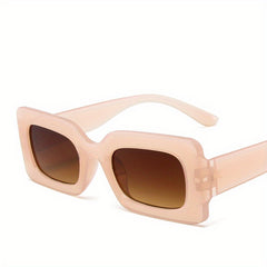 Y2K Square Sunglasses Hiphop Jelly Glasses UV400