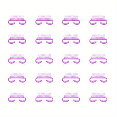50 Pcs Handle Grip Nail Brush Fingernail Scrub Cleaning Brush