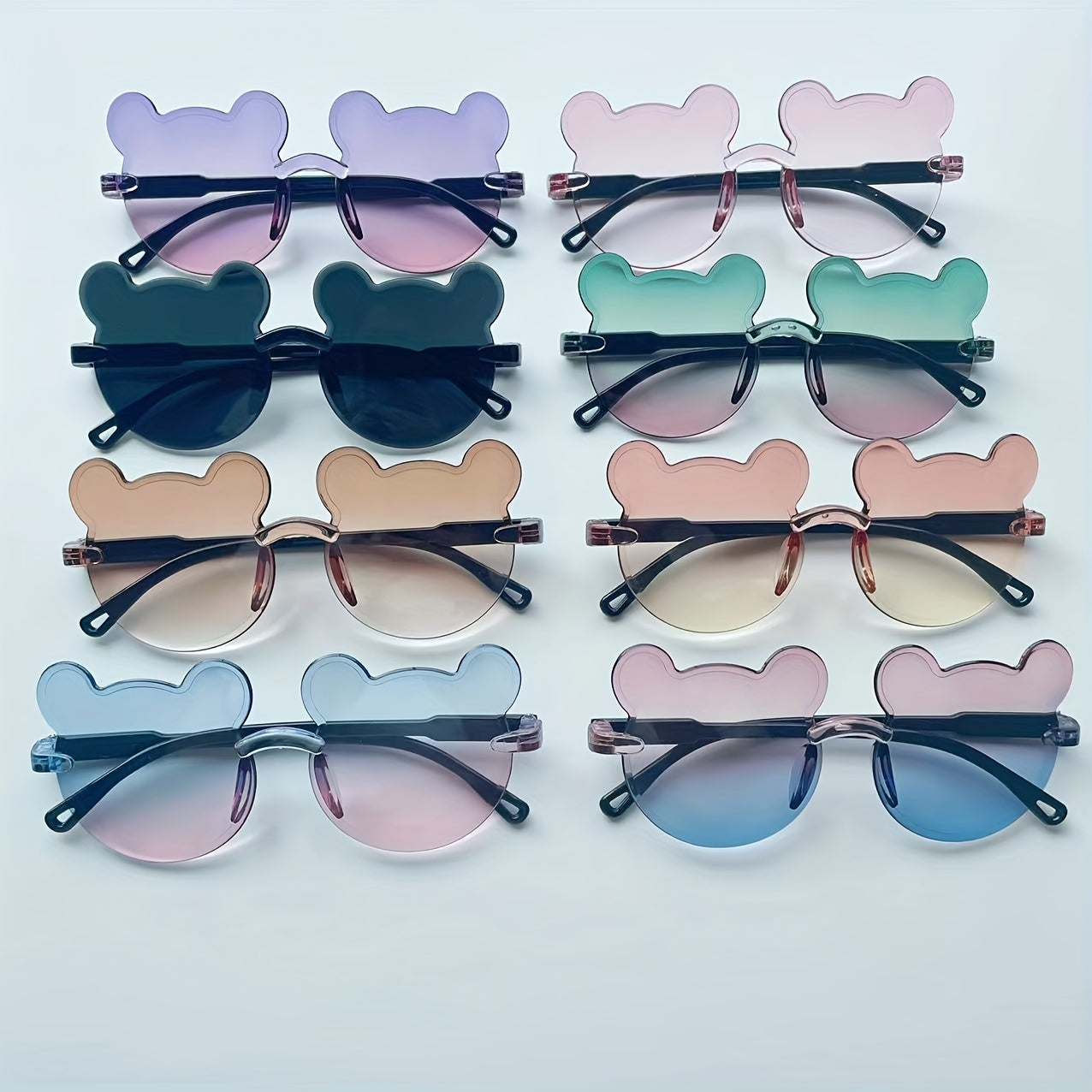8 Pack Children's Sunglasses Bear Boys And Girls Accessories