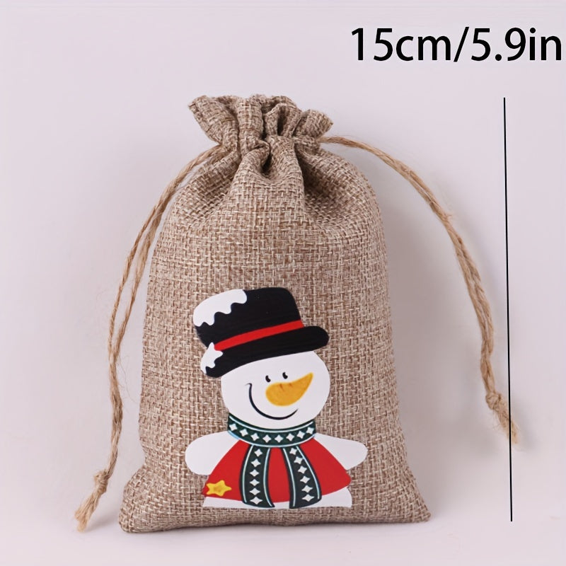 Christmas Jute Gunny Bag Christmas Jute Bag Christmas Gift
