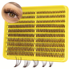 DIY Eyelash Extensions Clusters Natural False Lashes 10-16mm Individual Lashes
