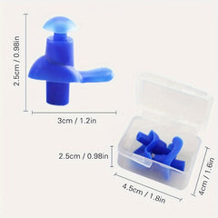 5 Pairs Waterproof Silicone Earplugs for Swimming Christmas Tree Shape