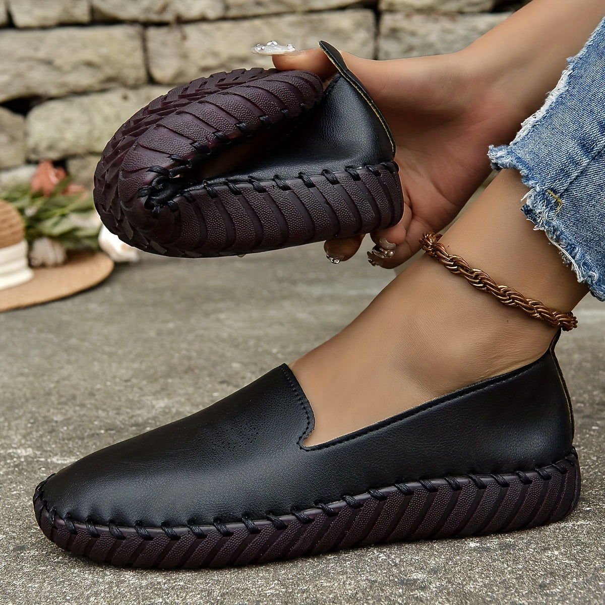 Women's Slip on Loafers Lightweight Sporty Walking Shoes