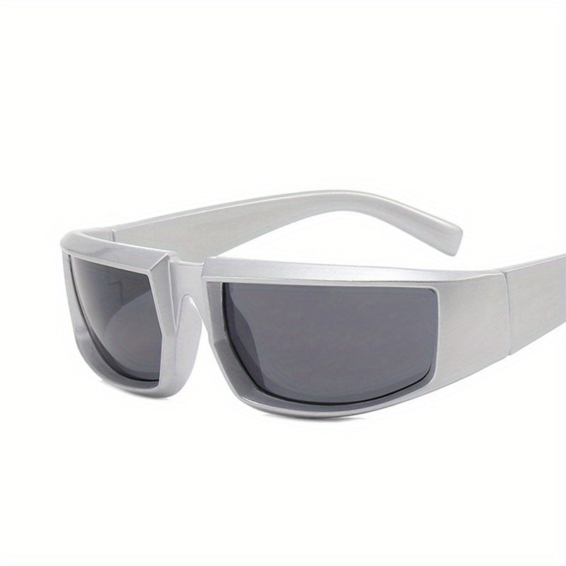 Y2K Wrap Around Sunglasses Mirrored UV400