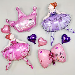 Aluminum Film Ballet Dancing Lady Balloon Decoration