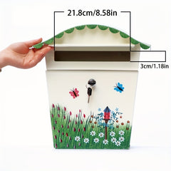 Large Pastoral Letter Box Household Newspaper Box Painting Suggestion Box