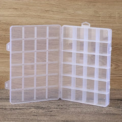 1pc Hardware Parts Sub grid Box With Lid Fixed Grid Plastic Storage Box