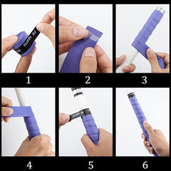 10pcs 1m Anti Slip Tennis Bicycle Grips Sweatbands Fishing Baseball Squash