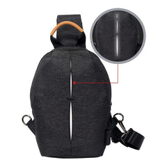 Men's Canvas Casual Outdoor Backpack Shoulder Crossbody Bag